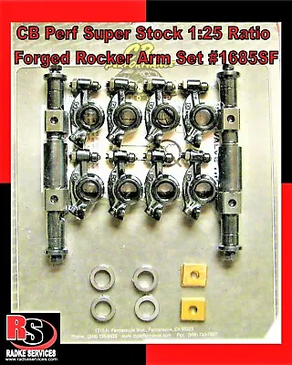 $168.95 • Buy VW CB Perf Super Stock 1:25 Ratio Forged Rocker Arm Set #1685SF Typ1 Radke 