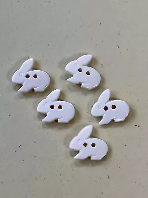 White Rabbit 18mm Buttons X5 • £2.10