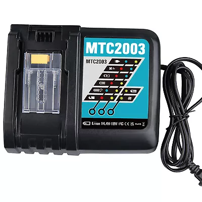 Fast Rapid Charger Li-ion LXT 7.2 18V For Makita DC18RC BL1850 BL1860 Battery • £18.49