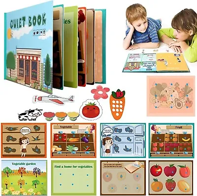 Cykapu Preschool Learning Quiet Book For Toddlers Montessori Activity Toys • $7.99