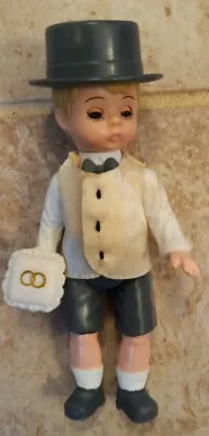 Vtg Madame Alexander Ring Bearer Doll Figure Boy Wedding Cake Topper Mini 5  • $9.90
