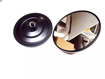 1947-1972 Chevy Truck 2-5  Black Ribbed Exterior Door Round Rear View Mirror  • $29.95