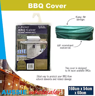 Au BBQ Cover 4 Burner Outdoor UV Gas Charcoal Barbecue Grill Protector • $16.45