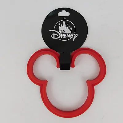 Disney Parks Mickey Mouse Icon Silicone PANCAKE / EGG  Mold -Red- 5 Inch- NEW • $18.95