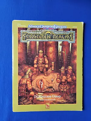 AD&D Dwarves Deep With Map Adventure Module - Forgotten Realms 9300 • $44.99