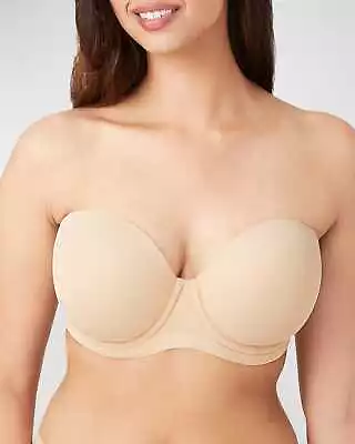 NWT Wacoal Strapless Bra Nude Red Carpet Underwire RemovableStraps 854119 40B • $24.50