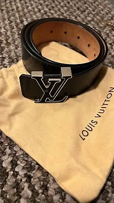 Louis Vuitton Black Epi Belt With LV Buckle With Dustbag Sz 90 Used 3 Times • £260