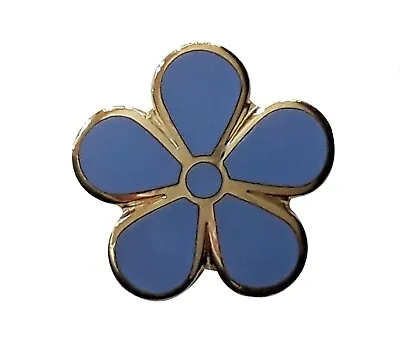 Forget Me Not Masonic Freemasons Lapel Pin - Gold - Medium LP 168 • $8.70