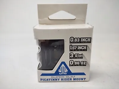 $29.99 • Buy UTG Super Slim Picatinny Riser Mount, 0.75  Saddle Height, 3 Slots - MT-RSX7S