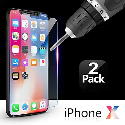 $16.14 • Buy 2pcs Apple IPhone X/10/8 /7/6/5 GENUINE TEMPERED GLASS FILM SCREEN PROTECTOR-AU