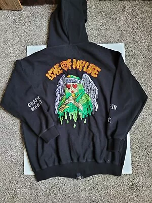 RARE! LOVE OF MY LIFE Man.G Graphiste Embroidered Hoodie Korea A2 • $99.99