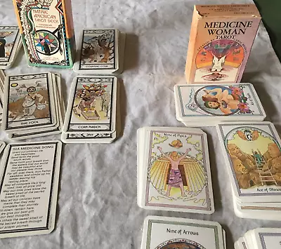 Native American & Medicine Woman Tarot Decks Complete Decks Of 78 Cards Each • £14.50