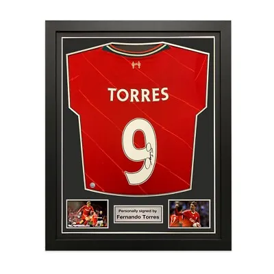 £314.99 • Buy Fernando Torres Signed Liverpool 2021-22 Football Shirt. Standard Frame