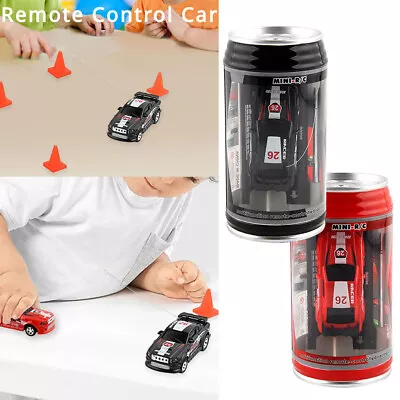 Mini Coke Can Car Speed RC Radio Remote Control Micro Racing Car Kids Toys Gifts • £5.88