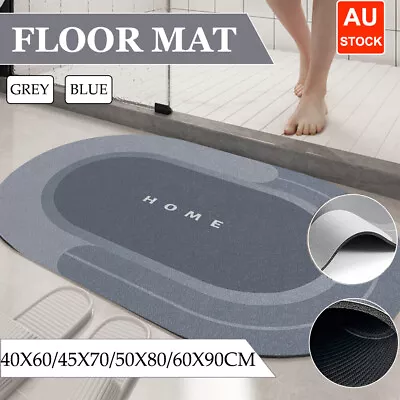 Super Absorbent Floor Mat Soft Quick-Drying Non-Slip Diatom Mud Bath Floor Mat • $18.95