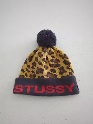 Stussy Leopard Print Beanie • $20