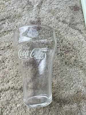 Vintage Enjoy Coca-Cola Classic Bell Shaped 5” Drinking Glass Replacement Clear • $1.99