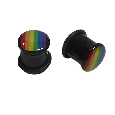 Morbid Metals Acrylic Rainbow Pride 7/16” Ear Plug Spacer Jewelry • $14