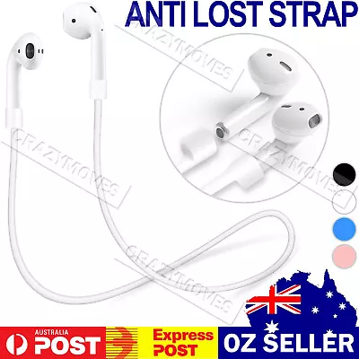 Anti Lost Strap String Rope Soft Silicone Holder Cable Cord Airpods Pro Earbuds • $3.53