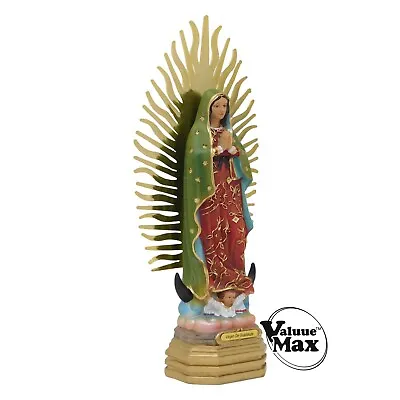 ValuueMax™ Our Lady Of Guadalupe Statue Finely Detailed Resin 8 Inch Tall • $27