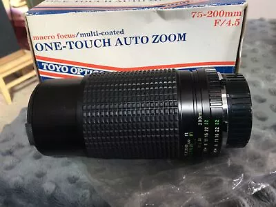 Toyo Optics TOU/Five Star 75-200 MC Auto Macro Zoom Lens 1:4.5 Vintage Minolta • $19.99