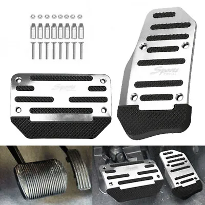$6.59 • Buy [SILVER] Non-Slip Automatic Gas Brake Foot Pedal Pad Cover Car Accessories Parts