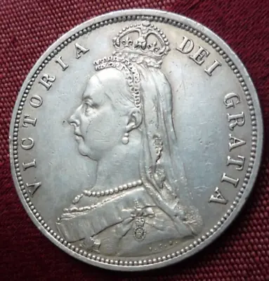 1887 Victoria Silver Half Crown - High Grade And Nice Tone+++ • $49.01