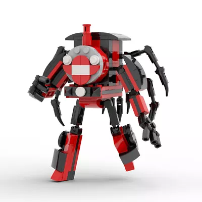 Black-red Spider Train Mech Warrior 199 Pieces Building Toys Set MOC Build Gift • $22.39