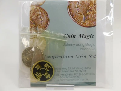 £93 • Buy Imagination Coin Set By Johnny Wong Coin Magic W/ DVD #R-8-2-MAG09