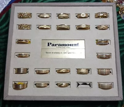 Rare Vintage Paramount Wedding Ring Company  Display Salesman Sample With Rings  • $79.99