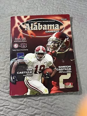 Alabama Football Vs Auburn Game Day Program- 11-18-2006 • $40