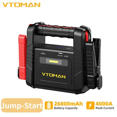 ⚡VTOMAN Jump Starter 4000A 26800mAh Power Bank Battery Charger Portable Booster • $141.99