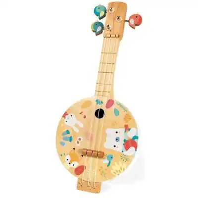 Janod Pure Banjo Kids Children'S Wooden Educational Musical Activity Toy 36M+ NE • £25.99