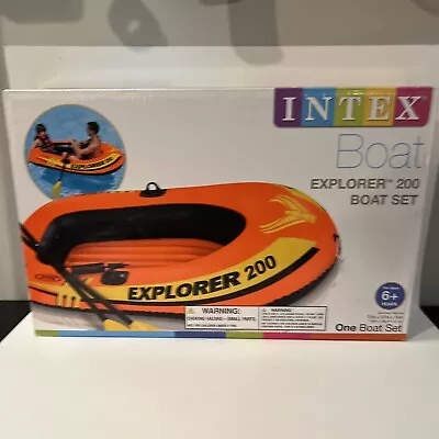 Intex Explorer 200 Inflatable 2 Person River Raft Boat Kayak Canoe Beach Lake • $36.79
