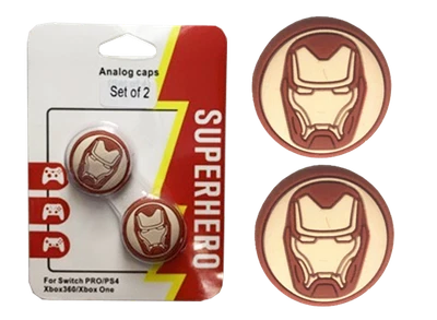 $9.90 • Buy Iron Man Thumb Grips For Switch Pro/ PS4/ XBOX ONE/360 Controller Cover Caps