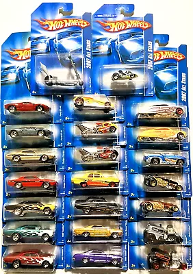 Hot Wheels~2007 ALL STARS ~Lot Of 23~VARIANTS~1:64~No Duplicates~$5.70 Ea~New~NM • $131.10