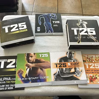 BeachBody - Focus T-25 Alpha + Beta Ten DVD Set (Workout/Fitness) Feat. Shaun T • $29.95