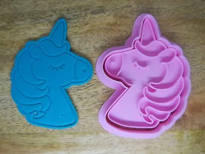 $14.95 • Buy Unicorn Cookie Cutter & Fondant Stamp 2pce Set Fairytale Rainbow Birthday Party