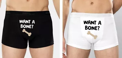 Bone Mens Boxer Shorts Underwear Pants Christmas Gift Him Boxers Rude Boner  • £11.99