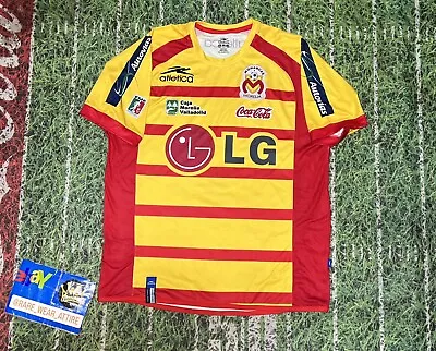 Vintage Futbol Morelia 1998 Soccer Tolteca Jersey Coca Cola Monarcas L • $86