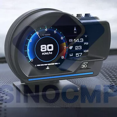 $39 • Buy Car OBD2 GPS Multi-function Gauge Head-Up Display HUD Speedometer RPM Oil Temp