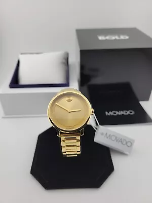 Movado Bold Women’s Pale Gold Dial Stainless Steel Watch - 3600502 ($650 MSRP) • $349.99