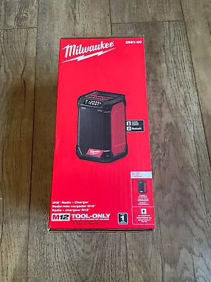 Milwaukee M12 Bluetooth Radio + Charger Black Red 2951-20 Tool Only • $115