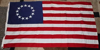 Vintage 1970's Betsy Ross 13 Stars Cotton Flag Sewn Stars  New In Box  Defiance • $39.99