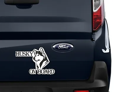 £2.49 • Buy Siberian Husky Huskie Akita Alaskan Malamute Dog Lover Decal Sticker Car Van