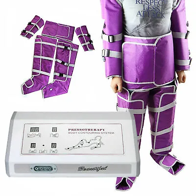 Air Pressure Pressotherapy Lymphatic Drainage Weight Loss Machine Slimming Set  • $318