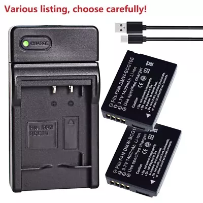 DMW-BCG10 Battery Or Slim Charger For Panasonic Lumix DMC-3D1 DMC-TZ31 DMC-TZ35 • £5.99