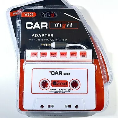 Car Digit W800 Car Audio Cassette Adapter For Mobile-MP3-CD In Your Car NEW • $7