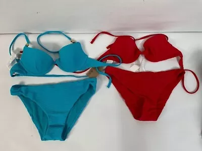 Lot Of 2 - Calzedonia 2 Piece Set Swimsuit Bra And Bottom Bikini Size S • £24.10