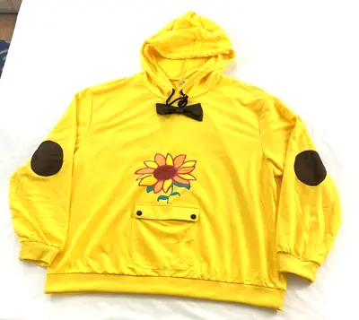 Women's Ai Ohto Hoodie Size XXXL Yellow Sunflower Wonder Egg Hood Long Sleeve • £13.78